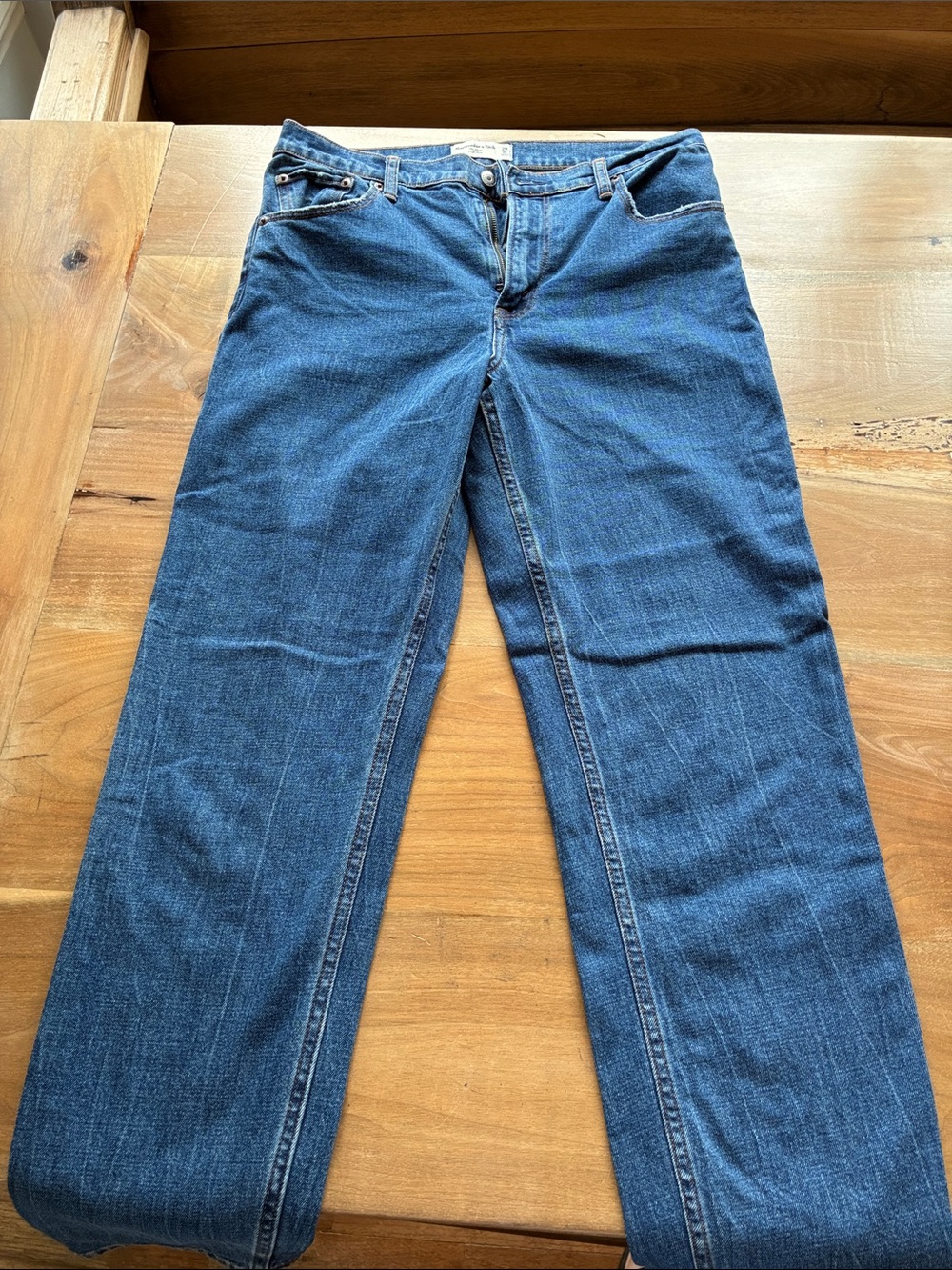Abercrombie & Fitch Blue jeans women’s size 29/8 long —The Mom High Rise